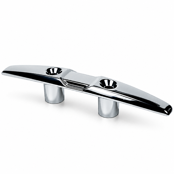 Seachoice 50-30341 Cleat Open Base 6-1/8" Chrome Plated Zinc - Product View