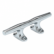 Seachoice 50-30481 Hollow Base Cleat 4" L x 3/4" H Chrome-plated zinc - Product View