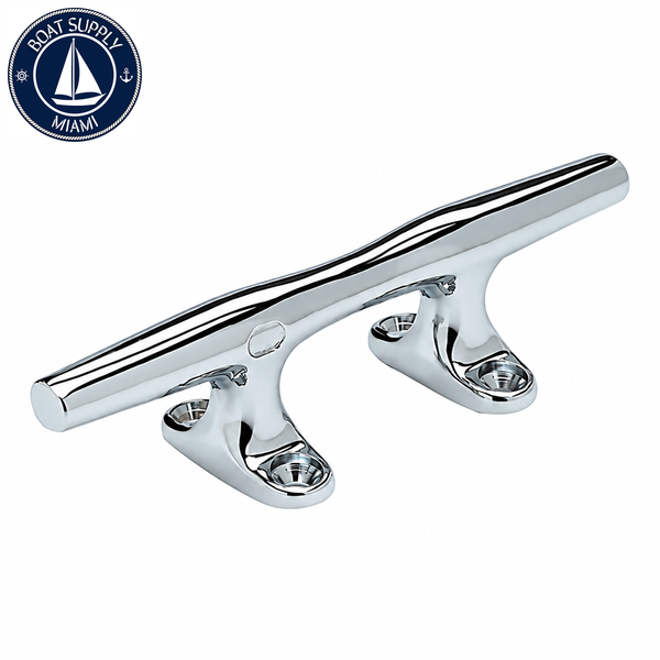 Seachoice 50-30481 Hollow Base Cleat 4" L x 3/4" H Chrome-plated zinc