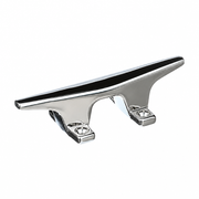 Seachoice 50-30561 4-1/2" L x 3/4" H Chrome Plated Zinc Hollow Base Marine Cleat - Product View