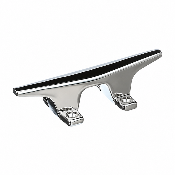 Seachoice 50-30561 4-1/2" L x 3/4" H Chrome Plated Zinc Hollow Base Marine Cleat - Product View