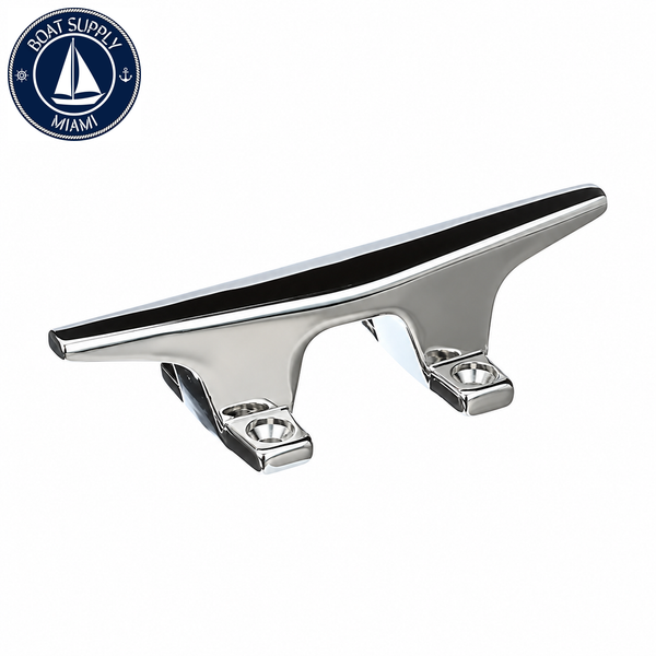 Seachoice 50-30561 4-1/2" L x 3/4" H Chrome Plated Zinc Hollow Base Marine Cleat