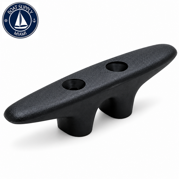 Seachoice 50-30800 Black Nylon Open-Base Cleat 4-1/2" Black Nylon