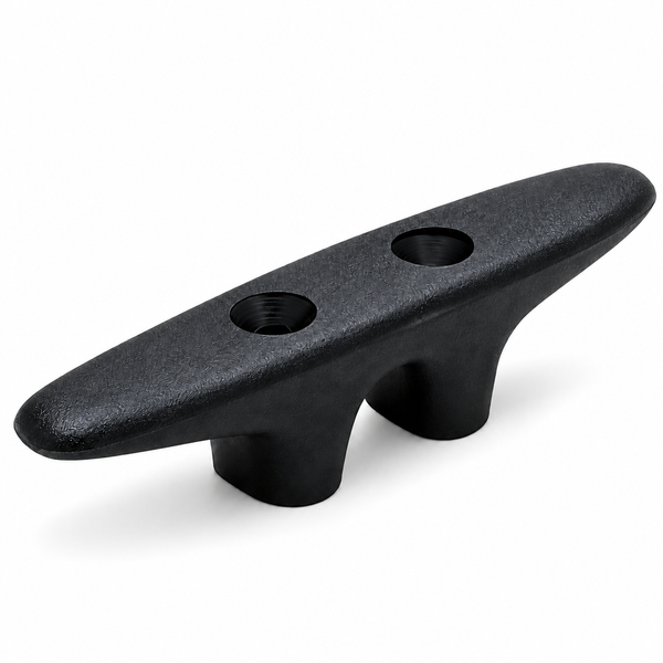 Seachoice 50-30801 Black Nylon Open-Base Cleat 4-1/2" Black Nylon - Product View