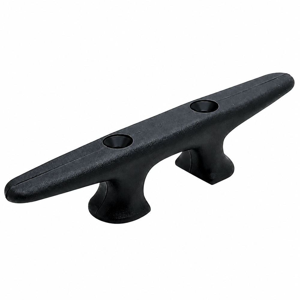 Seachoice 50-30860 Black Nylon Open-Base Cleat 10" Black Nylon - Product View
