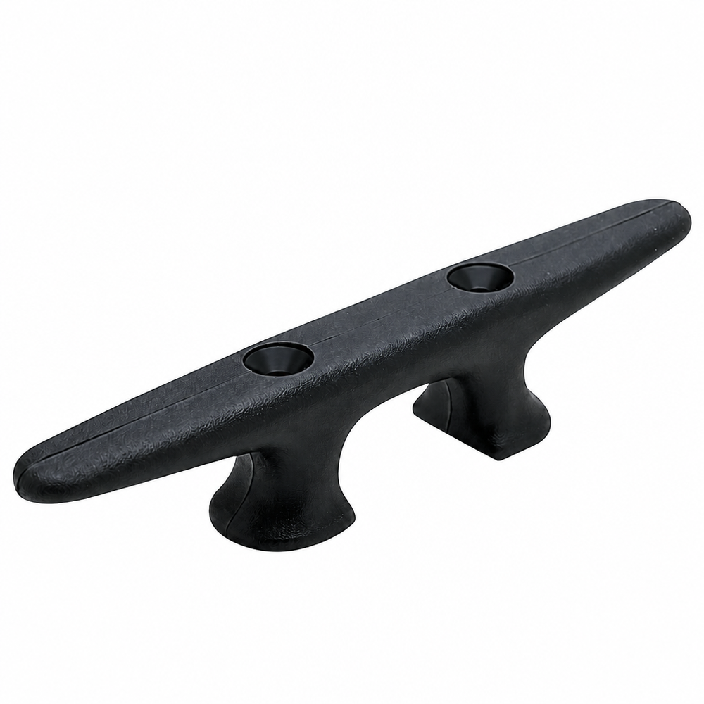 Seachoice 50-30861 Black Nylon Open-Base Cleat 10" Black Nylon - Product View