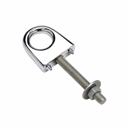 Seachoice 50-33531 Single Stem Bow Eye 3/8" x 3" Zamak with Perma-Plate Finish - Product View