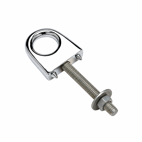 Seachoice 50-33531 Single Stem Bow Eye 3/8" x 3" Zamak with Perma-Plate Finish - Product View