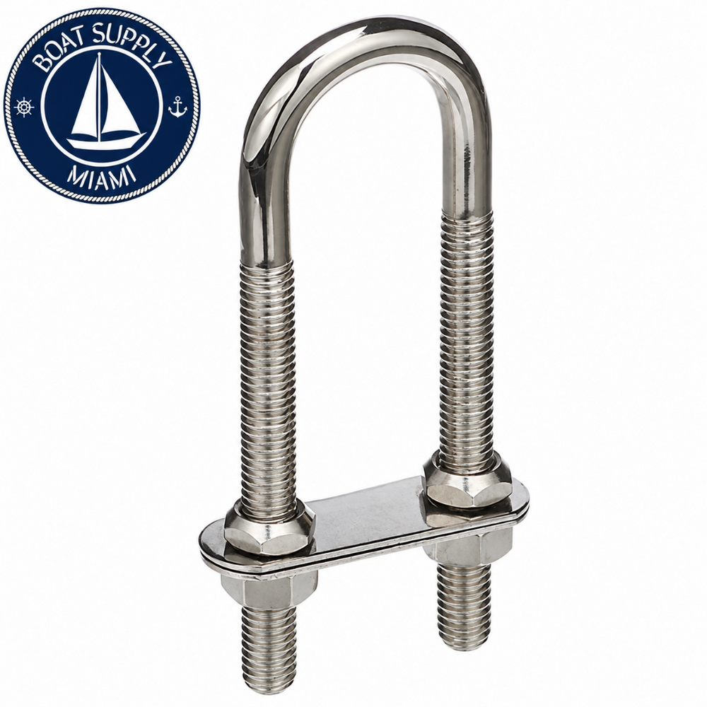 Seachoice 50-33601 Bow Eye 3/8" x 3-7/16" 304 Stainless Steel