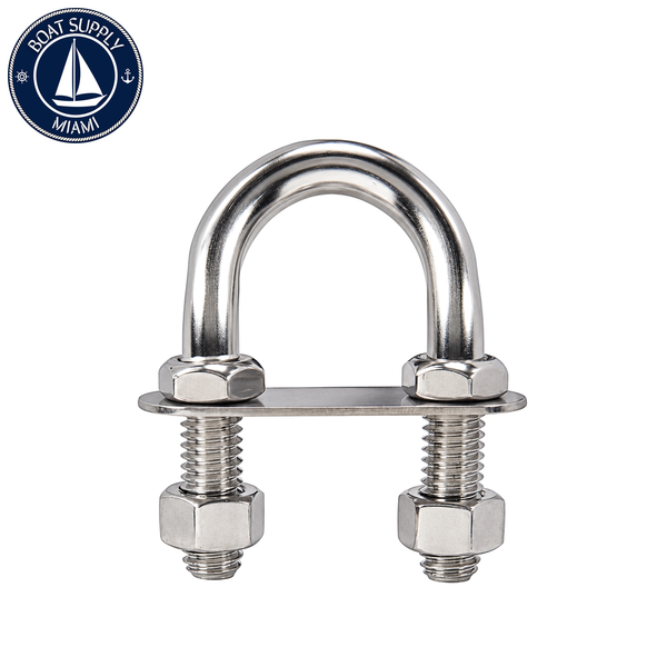 Seachoice 50-33626 Bow and Stern Eye 3/8" x 3" 304 Stainless Steel