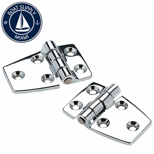 Seachoice 50-34401 2-1/4" x 1-1/2" Chrome-Plated Zinc Marine Door Hinge