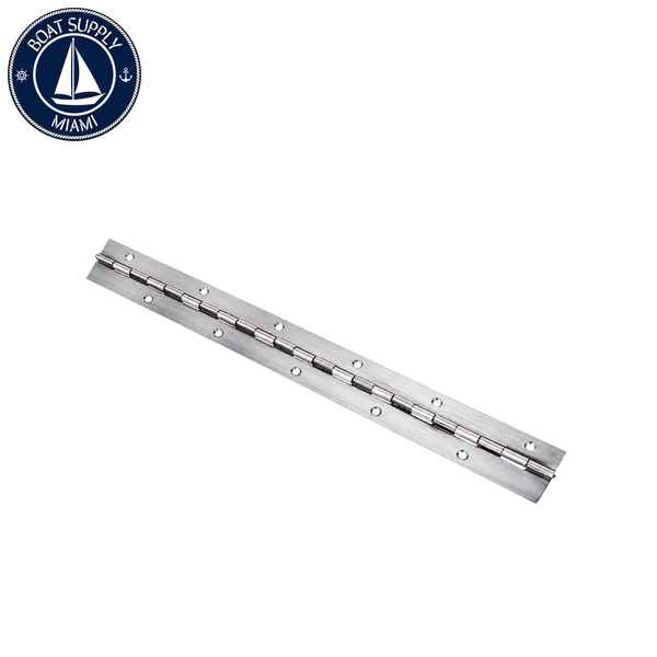 Seachoice 50-34981 1-1/2" x 6' Marine Continuous Hinge, 304 Stainless Steel