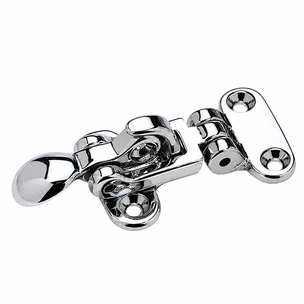 Seachoice 50-35841 Anti-Rattle Hatch Fastener 3-3/4" x 1-7/8" Chrome Brass - secondary product image