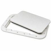 Seachoice 50-39121 7" x 11" Pry-Out Marine Access Hatch White - Product View