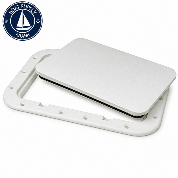 Seachoice 50-39121 7" x 11" Pry-Out Marine Access Hatch White