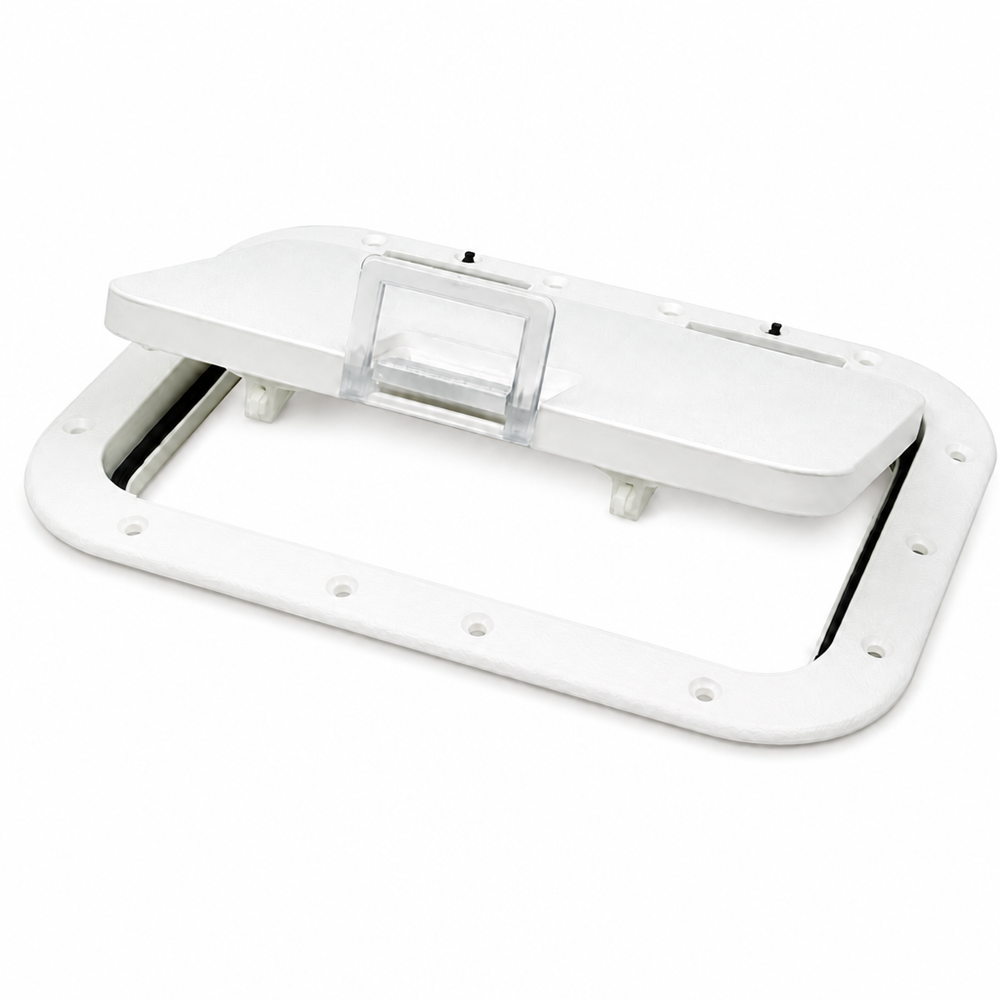 Seachoice 50-39131 7" x 11" Hinged Marine Access Hatch White - Product View