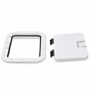 Seachoice 50-39141 7" x 11" Hinged Marine Access Hatch Arctic White - Product View
