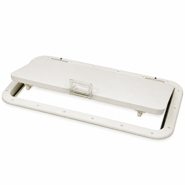 Seachoice 50-39151 10" x 20" Hinged Marine Access Hatch White - Product View