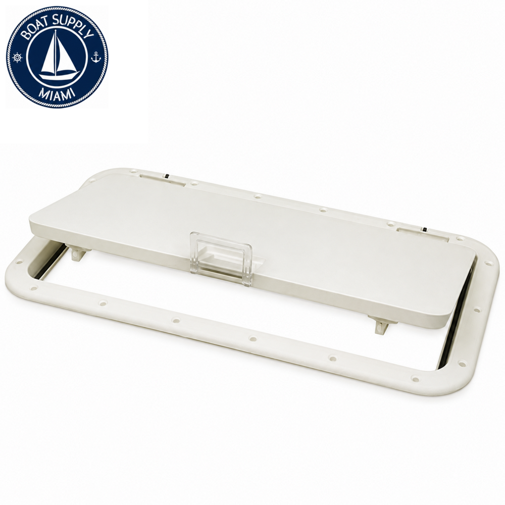 Seachoice 50-39151 10" x 20" Hinged Marine Access Hatch White