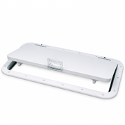 Seachoice 50-39161 10" x 20" Hinged Marine Access Hatch Arctic White - Product View