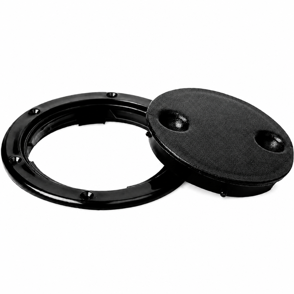 Seachoice 50-39271 Twist 'N' Lock Deck Plate 4-1/2" Black - secondary product image