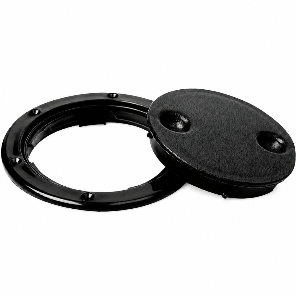 Seachoice 50-39271 Twist 'N' Lock Deck Plate 4-1/2" Black - secondary product image
