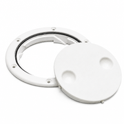 Seachoice 50-39361 Twist 'N' Lock Deck Plate 6-1/2" Arctic White - secondary product image