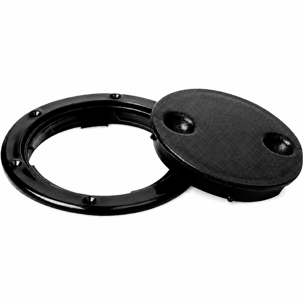 Seachoice 50-39371 Twist 'N' Lock Deck Plate 6-1/2" Black - secondary product image