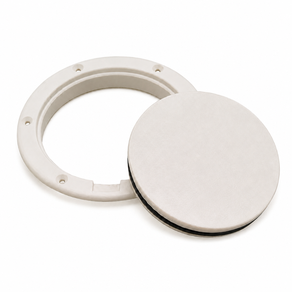 Seachoice 50-39561 Pry-Up Deck Plate 8" I.D. White - secondary product image