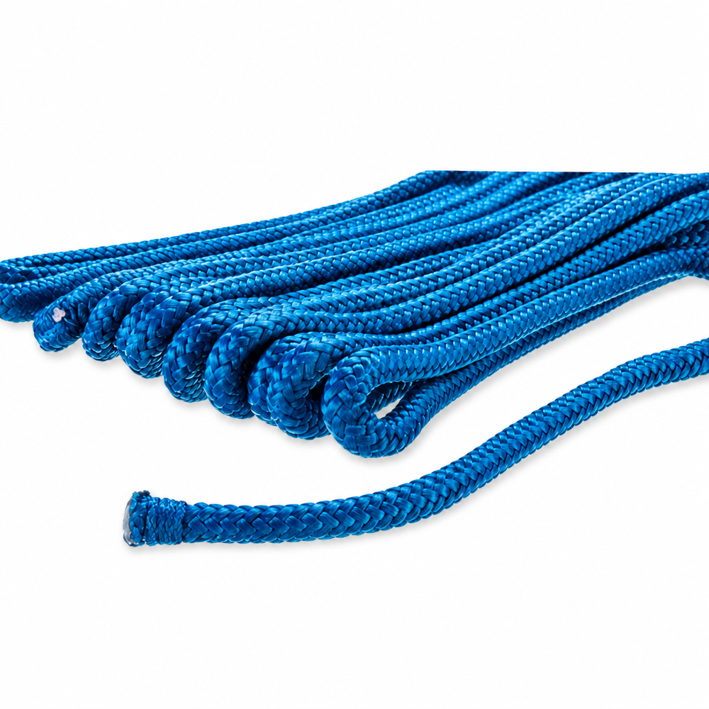 Seachoice 50-40931 Double Braid Nylon Dock Line 2-Pack 3/8" x 6' Blue - Alternate View 2
