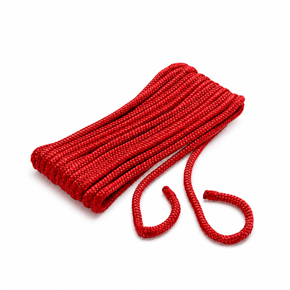 Seachoice 50-40941 Double Braid Nylon Dock Line 2-Pack 3/8" x 6' Red - Alternate View 2