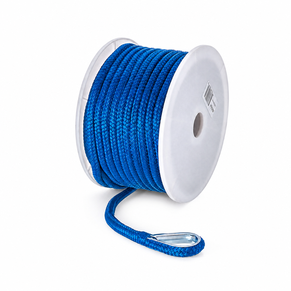 Seachoice 50-42161 Double Braid Nylon Anchor Line 3/8" x 100' Blue - Product View