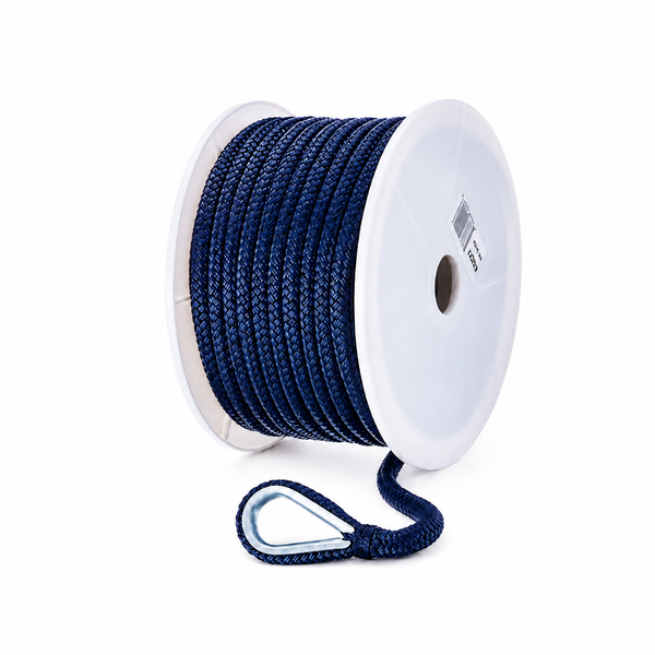 Seachoice 50-42221 Double Braid Nylon Anchor Line 3/8" x 100' Navy - Product View