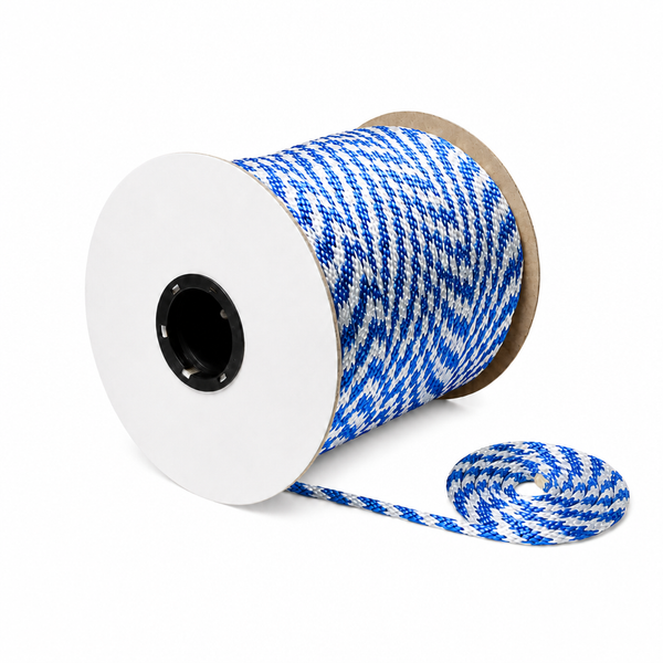 Seachoice 50-42780 Solid Braid 100% MFP Multi-Purpose Rope Spool 3/8" x 500' Blue/White - Product View