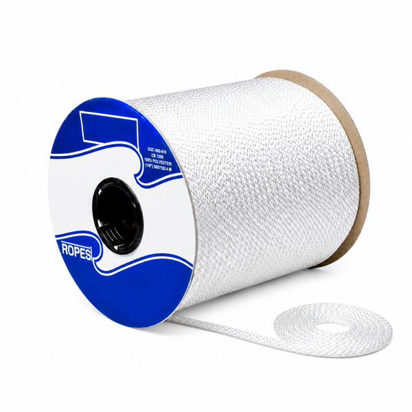 Seachoice 50-42910 Solid Braid Nylon Rope Spool 3/16" x 1000' White - Product View