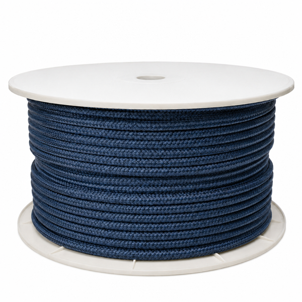 Seachoice 50-47060 3/8" x 600' Double Braided Nylon Anchor Line Roll Navy Blue - Product View