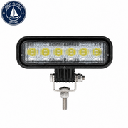 Seachoice 50-51641 6 LED Rectangular Flood Beam Work Light