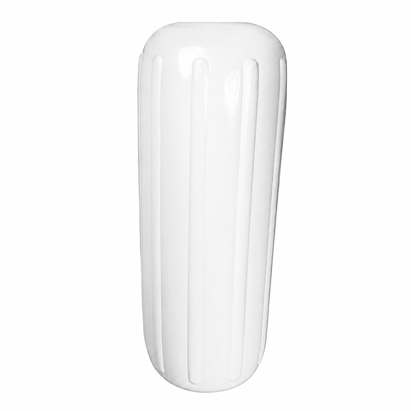 Seachoice 50-79111 Center Hole Ribbed Fender 6" x 15" White - Product View