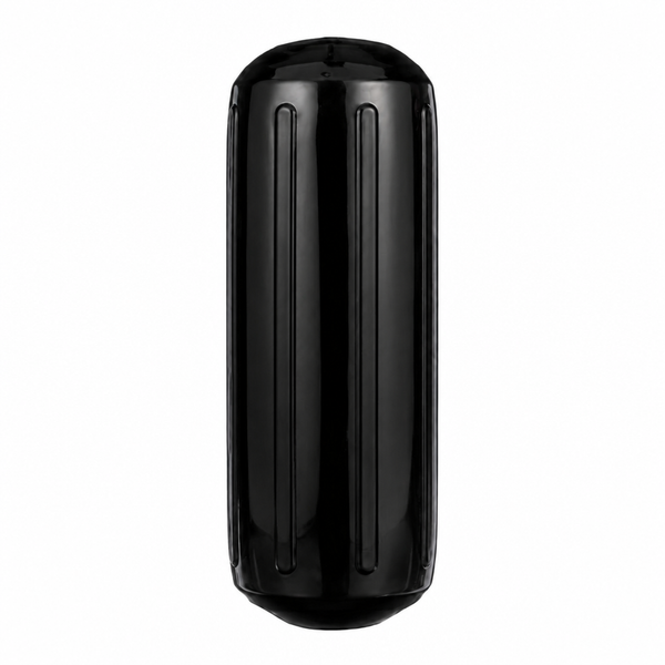 Seachoice 50-79151 8" x 20" Center Hole Ribbed Fender Black - Product View
