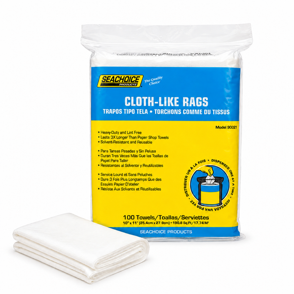 Seachoice 50-90021 Cloth-Like Rags 100 Count Bag 10" x 11" - Product View