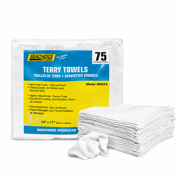 Seachoice 50-90033 Terry Towels 75 Pack 14" x 17" - Product View