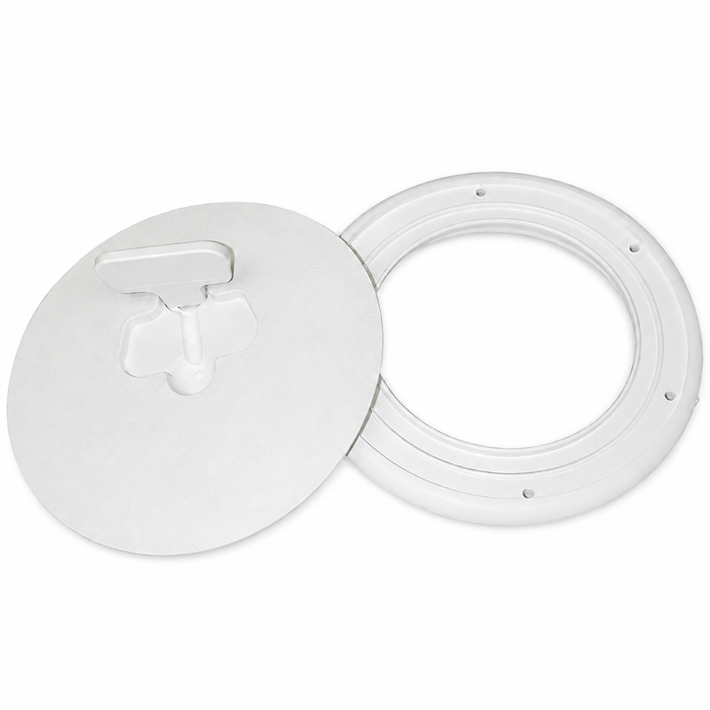 T-H Marine DPCAM82DP Quick Release Cam Lock Deck Plate 8" White - Product View
