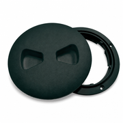 T-H Marine DPSLP41DP Low Profile Twist-Out Deck Plate 4" Black - Product View