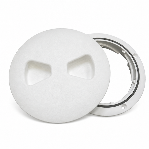 T-H Marine DPSLP62DP Low Profile Twist-Out Deck Plate 6" White - Product View