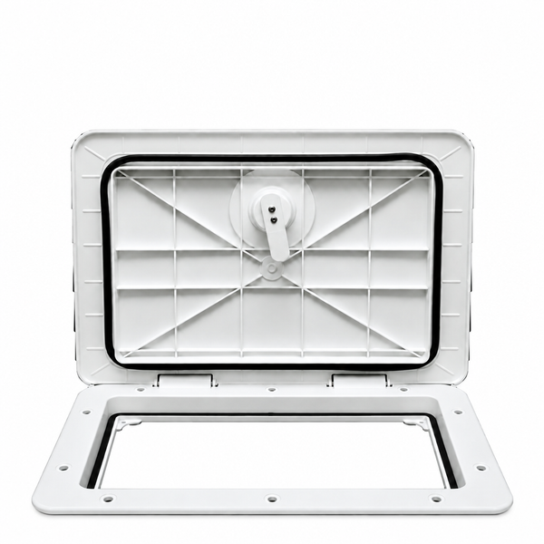 T-H Marine HAT11152DP Sure-Seal Non-Locking Marine Access Hatch 11" x 15" Polar White - Product View