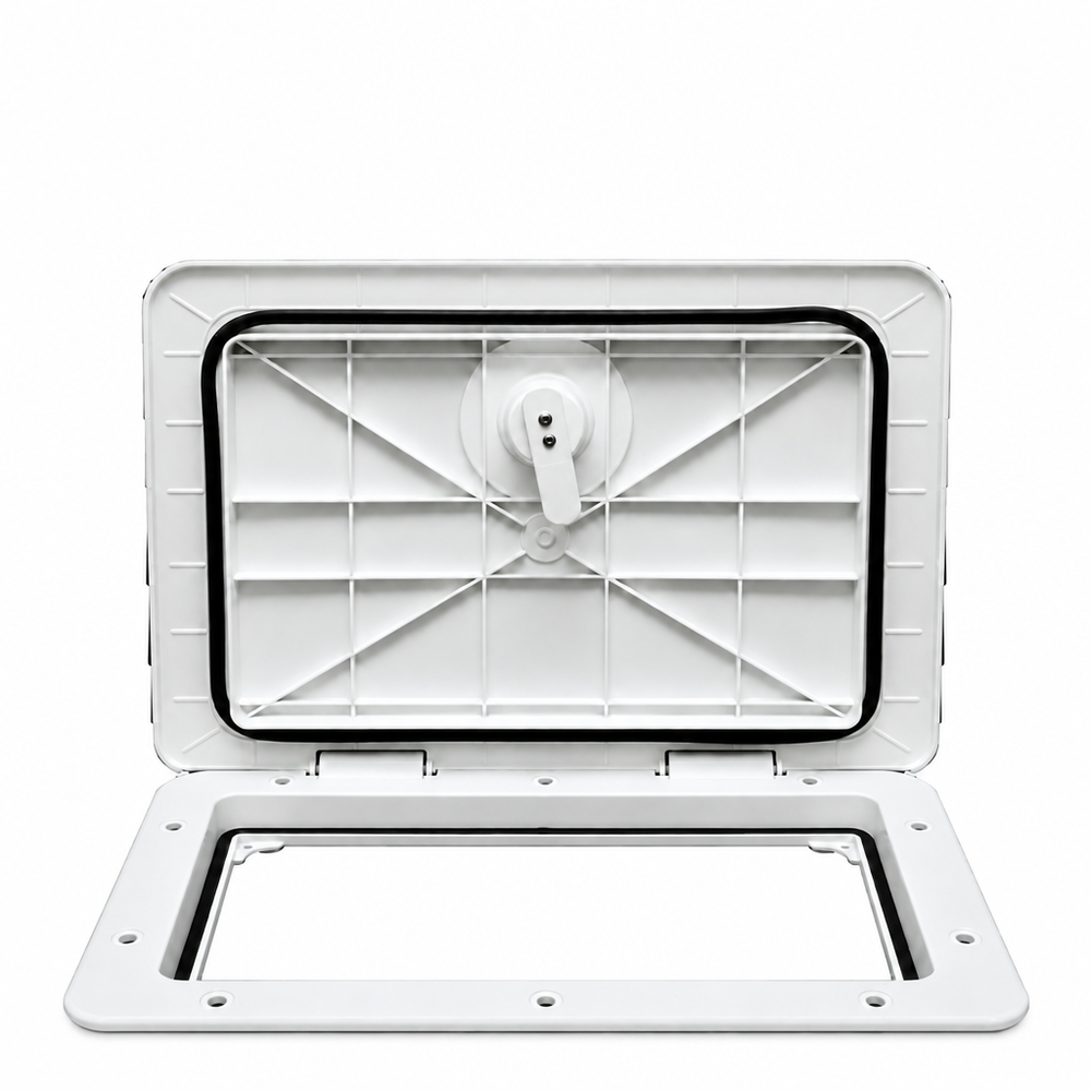 T-H Marine HAT11152DP Sure-Seal Non-Locking Marine Access Hatch 11" x 15" Polar White - Product View