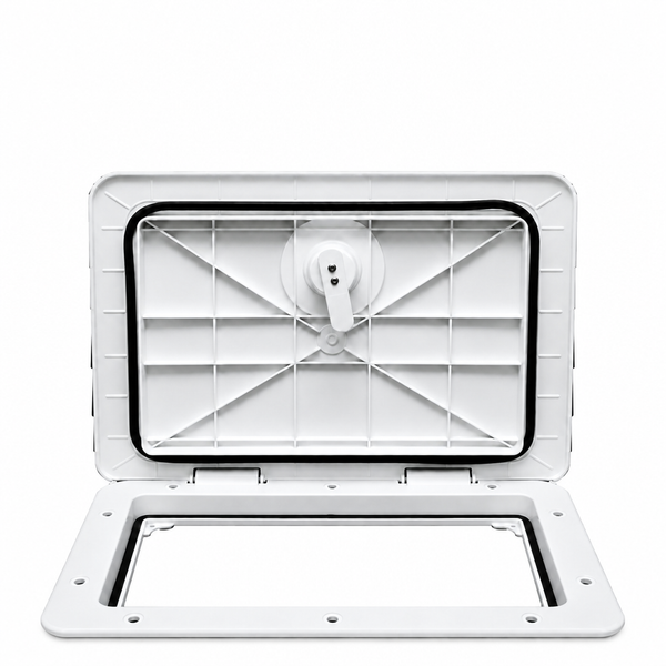 T-H Marine HAT13172DP Sure-Seal Marine Access Hatch without Lock 13" x 17" Polar White - Product View