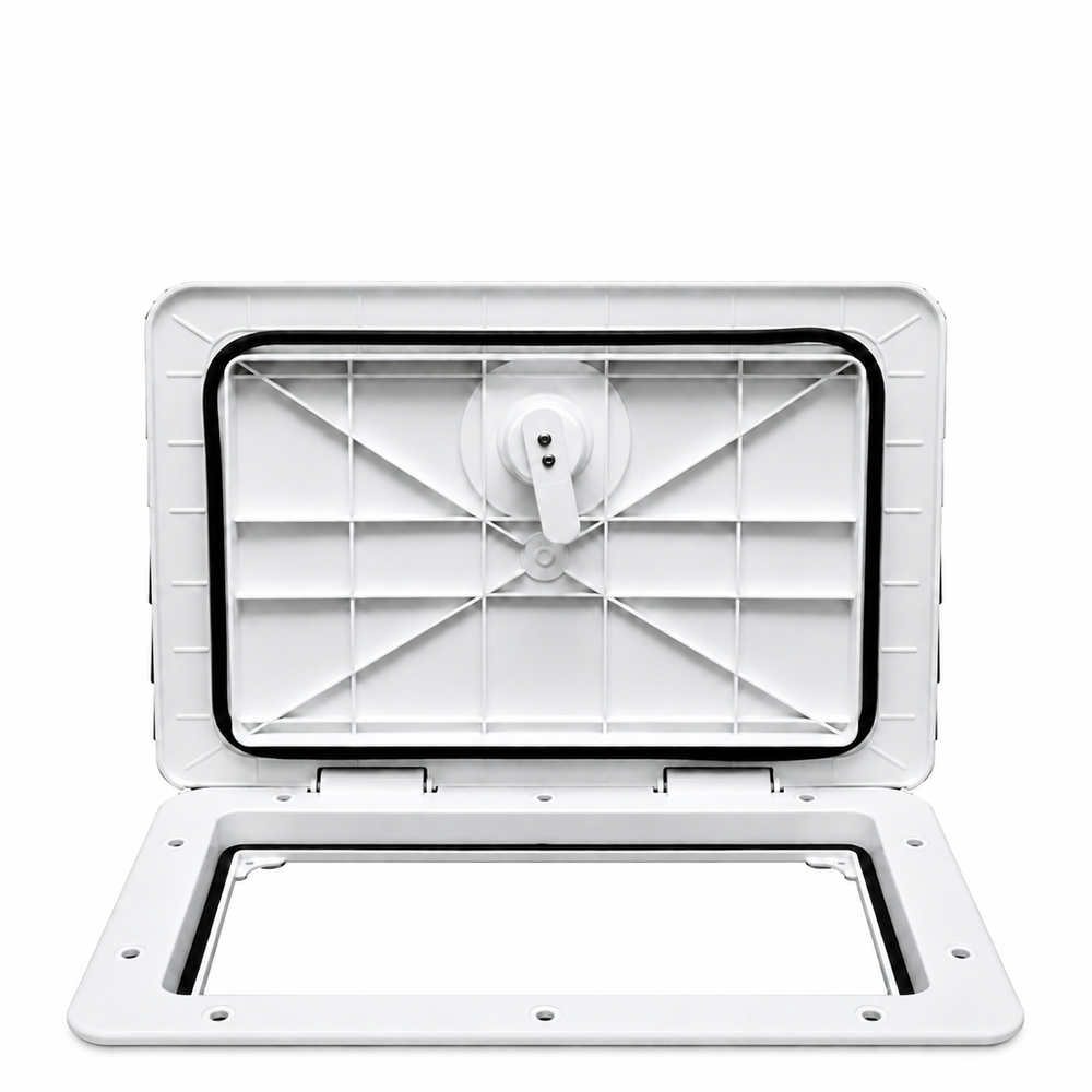 T-H Marine HAT13172DP Sure-Seal Marine Access Hatch without Lock 13" x 17" Polar White - Product View