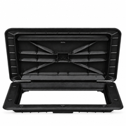 T-H Marine HAT13241DP Sure-Seal Non-Locking Marine Access Hatch 13" x 24" Black - Product View