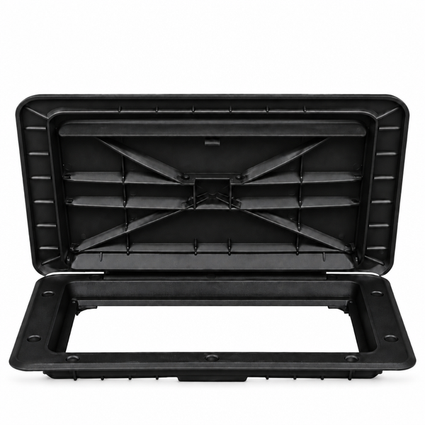 T-H Marine HAT13241DP Sure-Seal Non-Locking Marine Access Hatch 13" x 24" Black - Product View